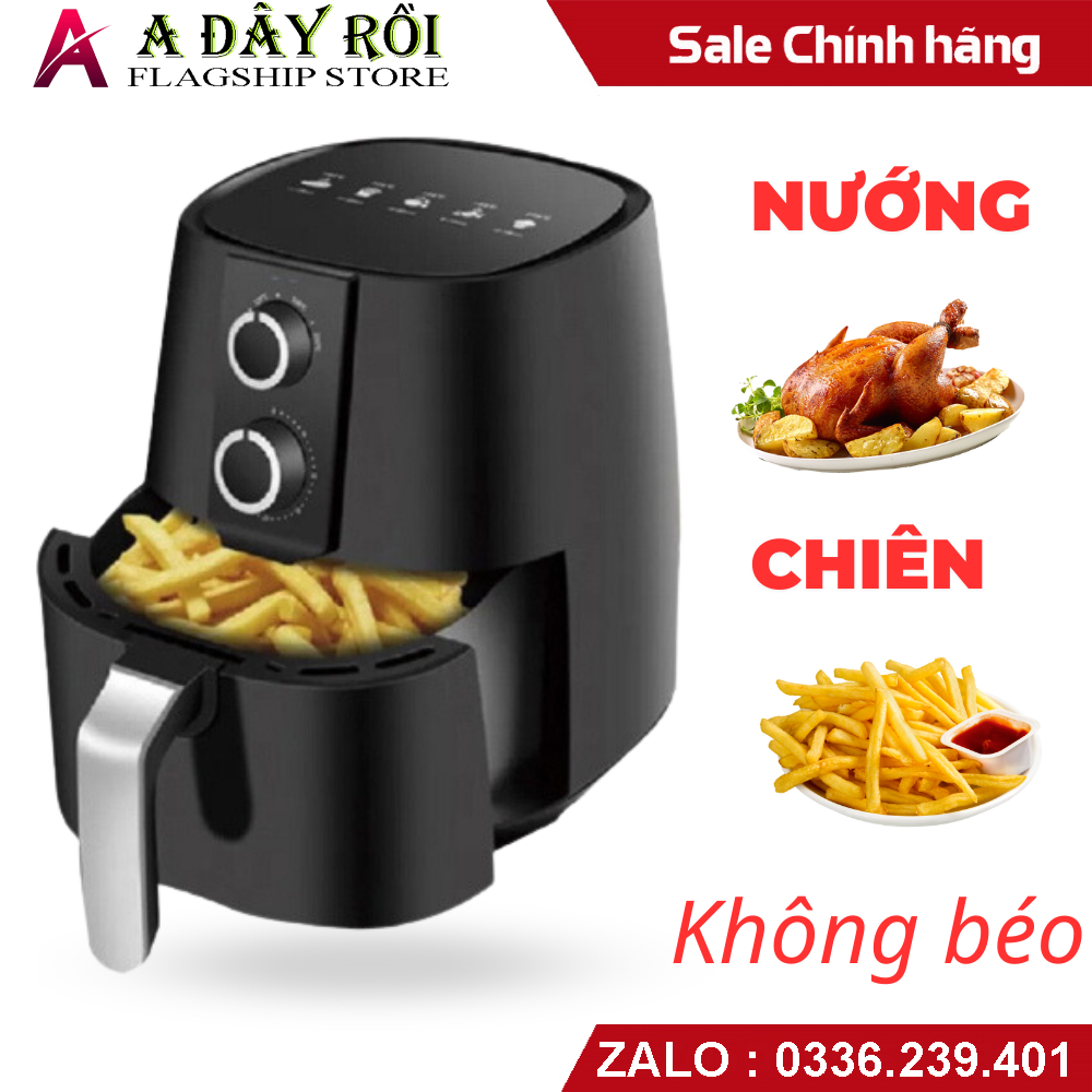 Nồi chiên không dầu 6L BOSINGWA-KAW công suất 1500W - Nướng chiên không dầu, không béo