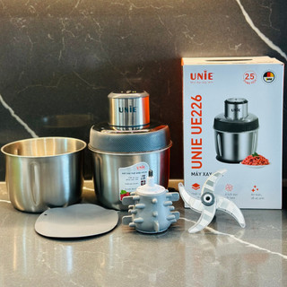 Máy xay thịt unie ue226 eu228 dung tích 2.5l, cối inox 304, lưỡi dao 4 cánh sắc bén, 2 tốc độ, bảo hành 12 tháng befoyo