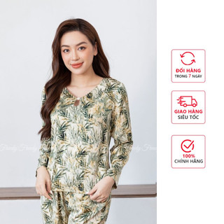 Bộ đồ ngủ pijama lụa mặc nhà nữ freedy - bd1207