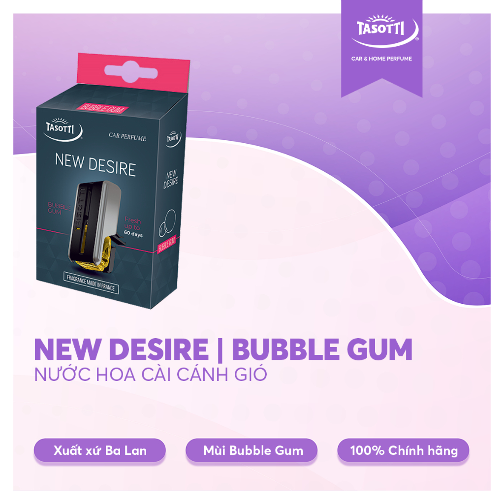 Nước hoa xe hơi kẹp cửa gió TASOTTI NEW DESIRE DOUBLE nhiều mùi hương, nước hoa chiết xuất thiên nhiên | BigBuy360 - bigbuy360.vn