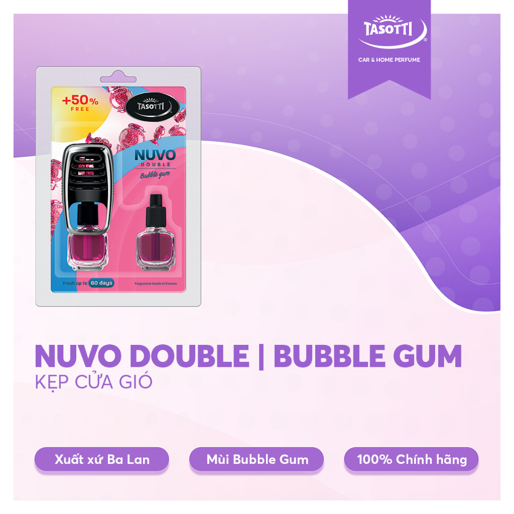 Nước Hoa Xe Ô tô Kẹp Cửa Gió TASOTTI NUVO DOUBLE Thương Hiệu Đẳng Cấp Châu Âu | BigBuy360 - bigbuy360.vn