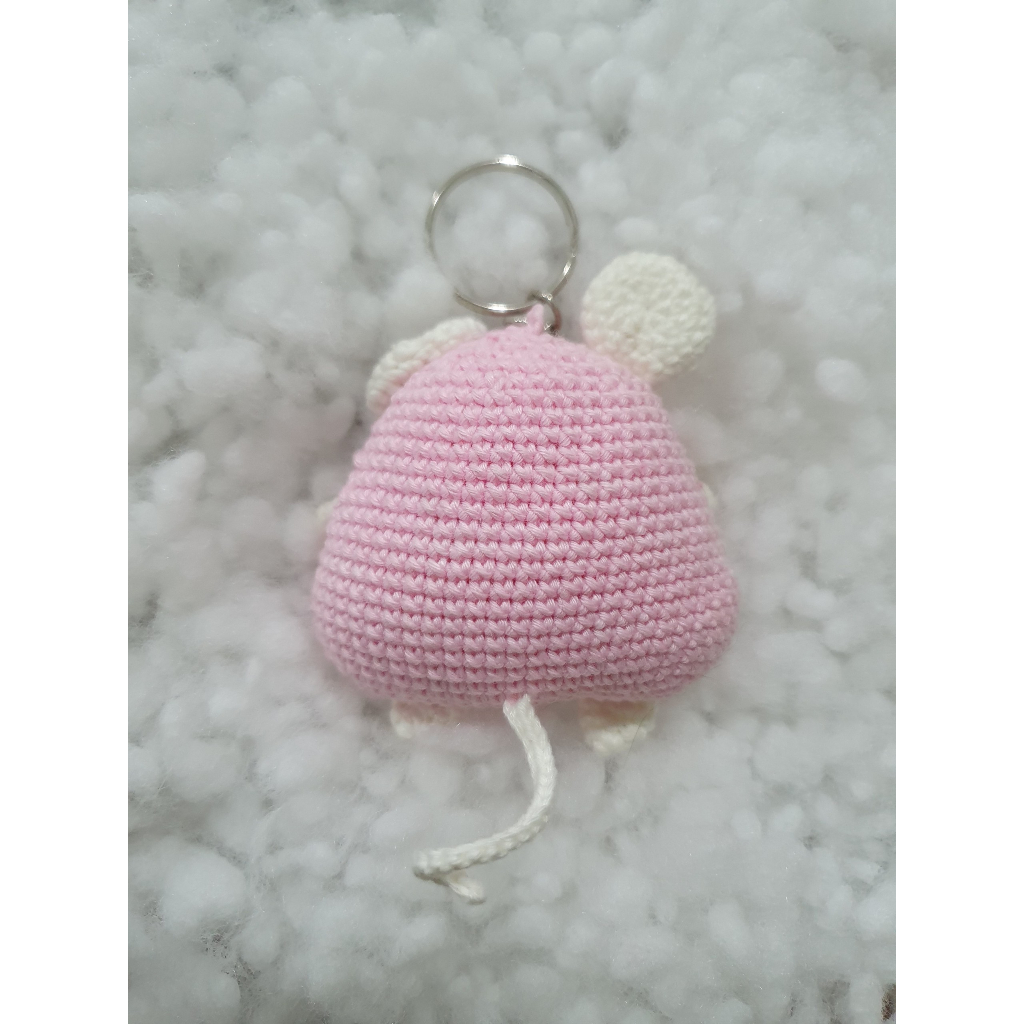 Móc khóa bằng len Chuột cute Handmade