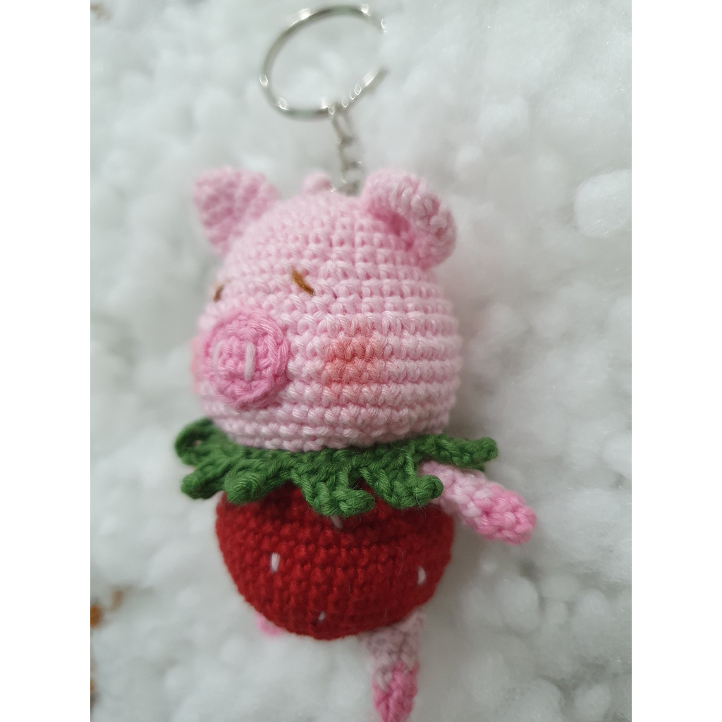 Móc khóa bằng len Siêu cutee Handmade