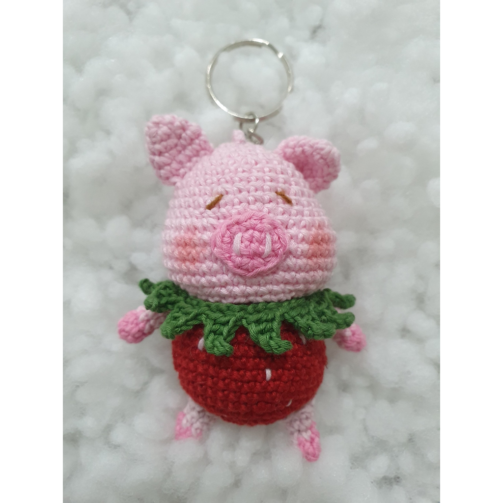 Móc khóa bằng len Siêu cutee Handmade