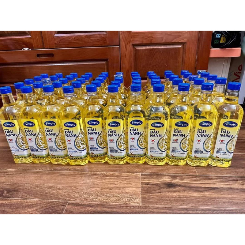 Dầu ăn simply đậu nành chai 1L