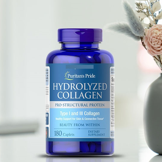 Collagen thủy phân Healthy Care puritan's pride 1000mg trắng da, mờ nám 180 viên Quatangme1