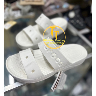 Dép Crocs nữ 2 quai ngang 4 phân
