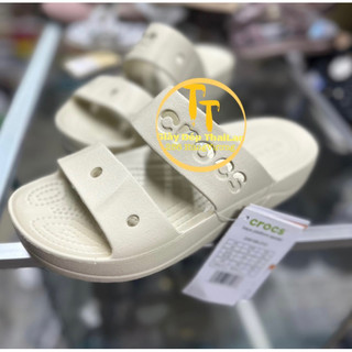 Dép Crocs nữ 2 quai ngang 4 phân