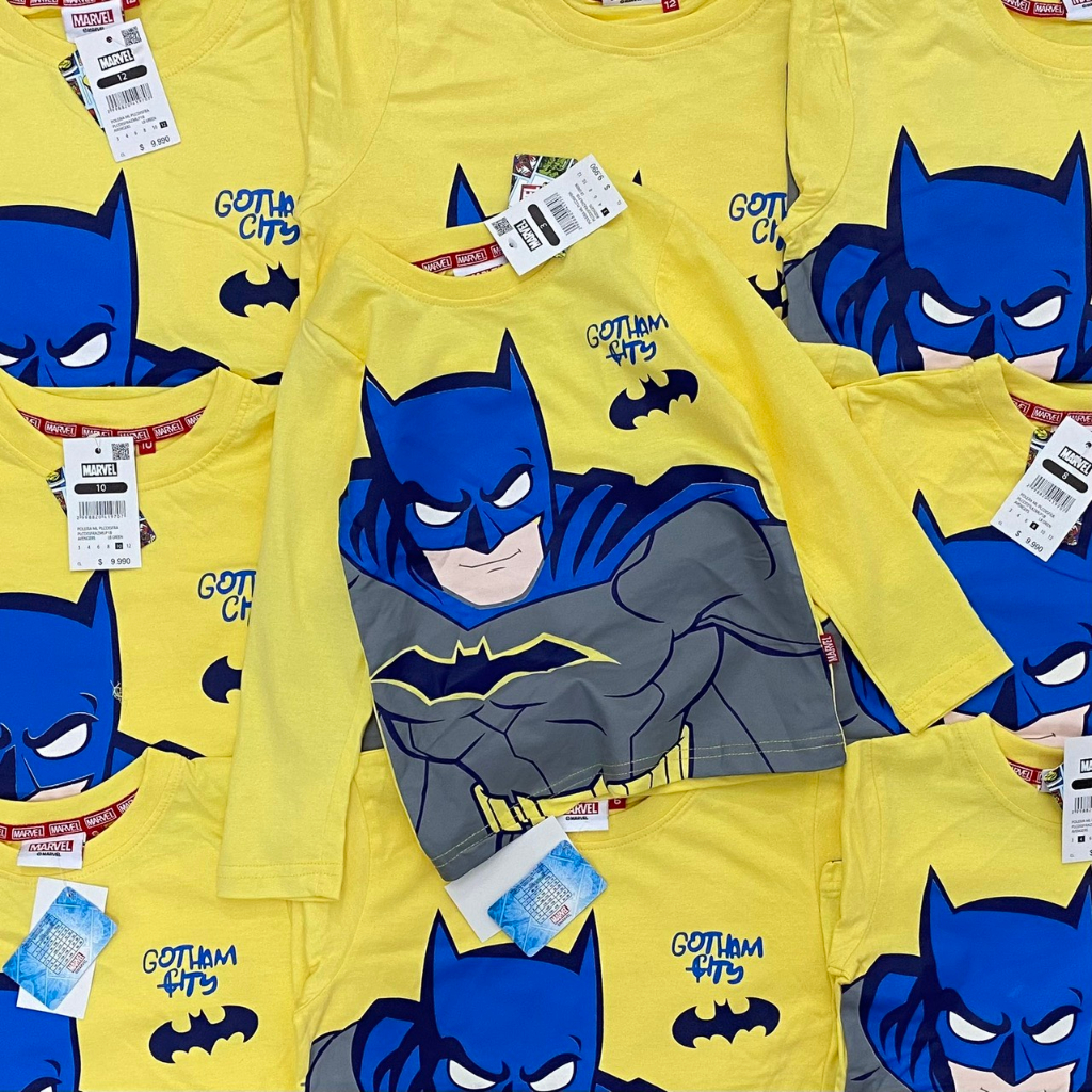 Áo cotton dài tay Marvel xuất dư xịn cho bé trai siêu đẹp