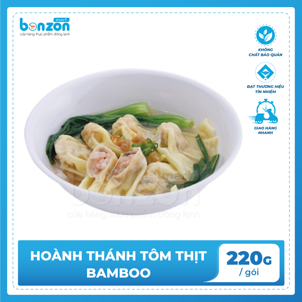 Bonzon - Hoành thánh tôm thịt Bamboo 220G