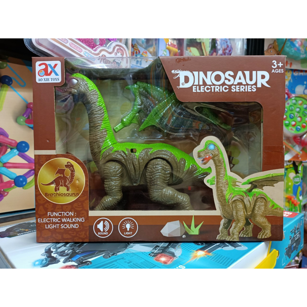 Đồ Chơi Mô Hình Con Khủng Long 902A Lắp Pin Di Chuyển Có Nhạc Và Đèn