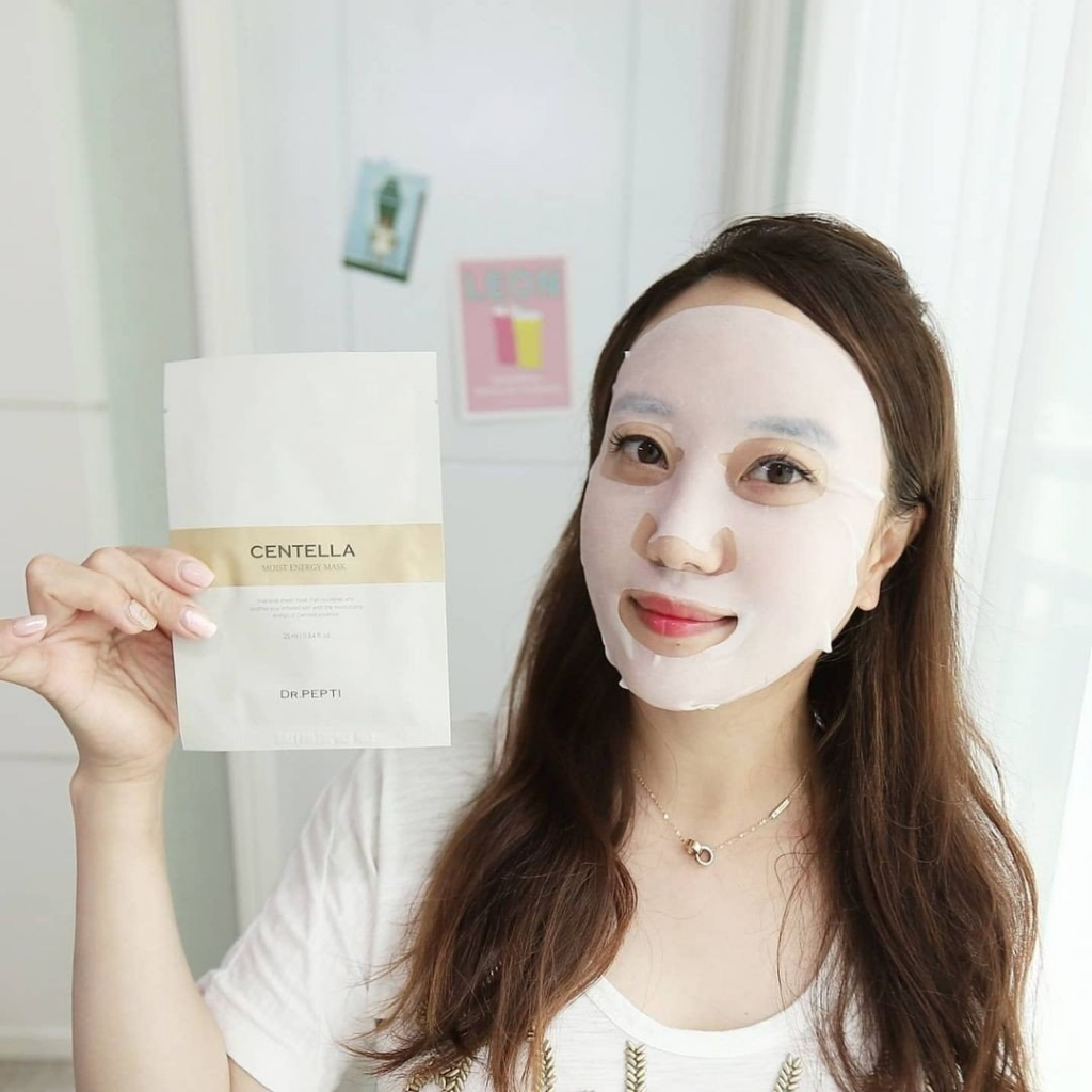 Mặt Nạ Dr.Pepti Centella Moist Energy Mask Cấp Ẩm Và Làm Dịu Da 25ml