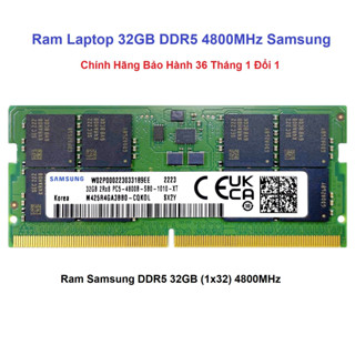 (Giá hủy diệt)  Ram DDR5 32GB (1x32) 4800Mhz Samsung Laptop - Bảo hành 36 tháng 1 đổi 1