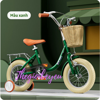 Xe đạp trẻ em 1 khung cong có ghế sau cao cấp cho bé từ 2 đến 8 tuổi Thegioibeyeu1702