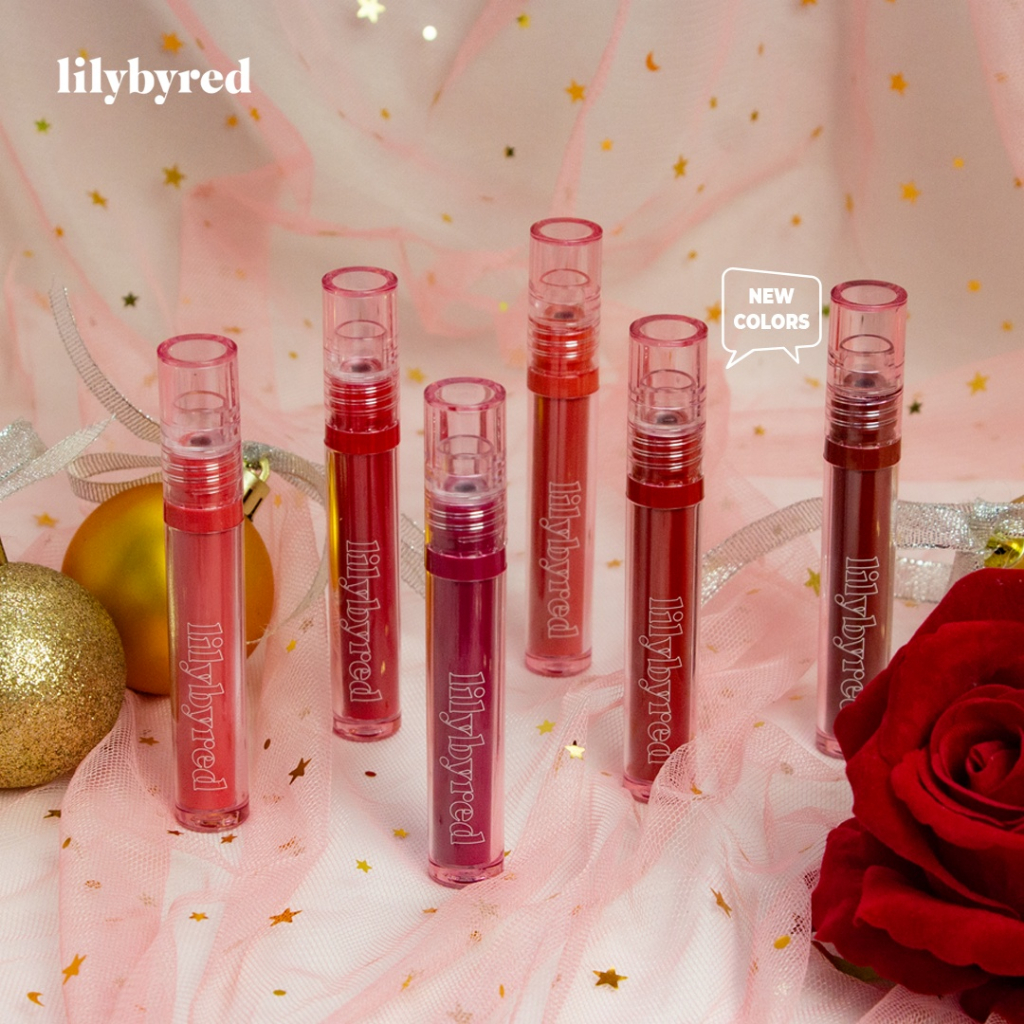 Son Kem Lì Lilybyred Glassy Layer Fixing Tint Màu 08 BURNT BRICK và Màu 16 CHERISH FUDGE