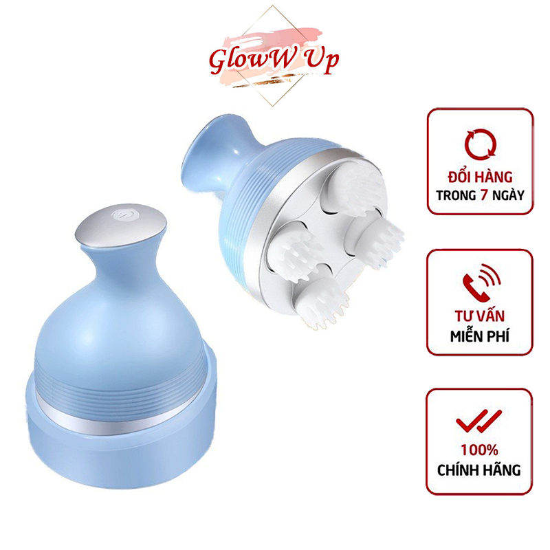 Máy Massage Đầu Mini 3 Đầu Xoay 360 Độ Có Đảo Chiều Giảm Căng Thẳng Mệt Mỏi Đau Đầu Giúp Ngủ Ngon Giấc Máy Mát Xa Cổ