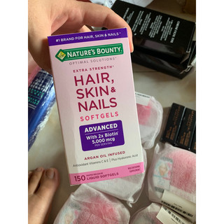 (HÀNG CÓ SẴN)Thực phẩm chức năng mọc tóc chắc móng của Nature's Bounty HAIR SKIN NAILS DATA 05/2022