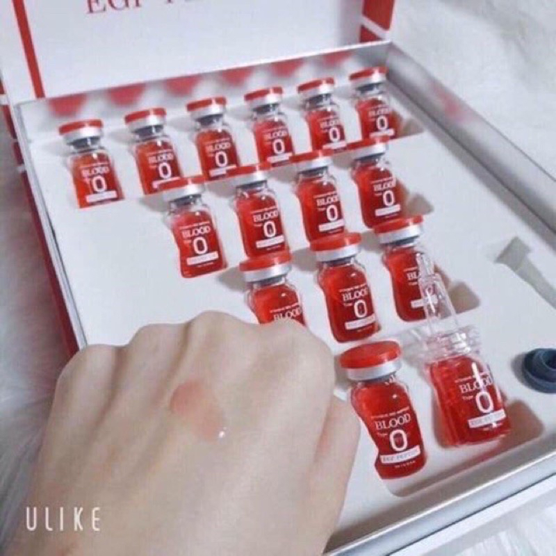 1 lọ Tế Bào Gốc Blood Type O Intensive Red Ampoule EGF Peptide