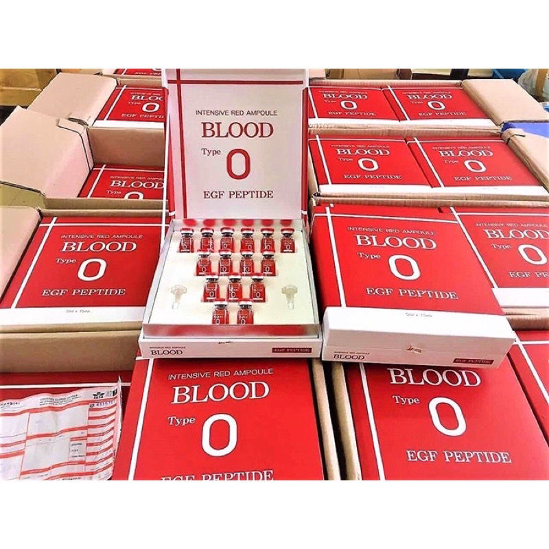 1 lọ Tế Bào Gốc Blood Type O Intensive Red Ampoule EGF Peptide