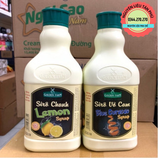 Siro Golden Farm 2L ĐÀO, VẢI, DÂU, MÃNG CẦU, ỔI, KHOAI MÔN...