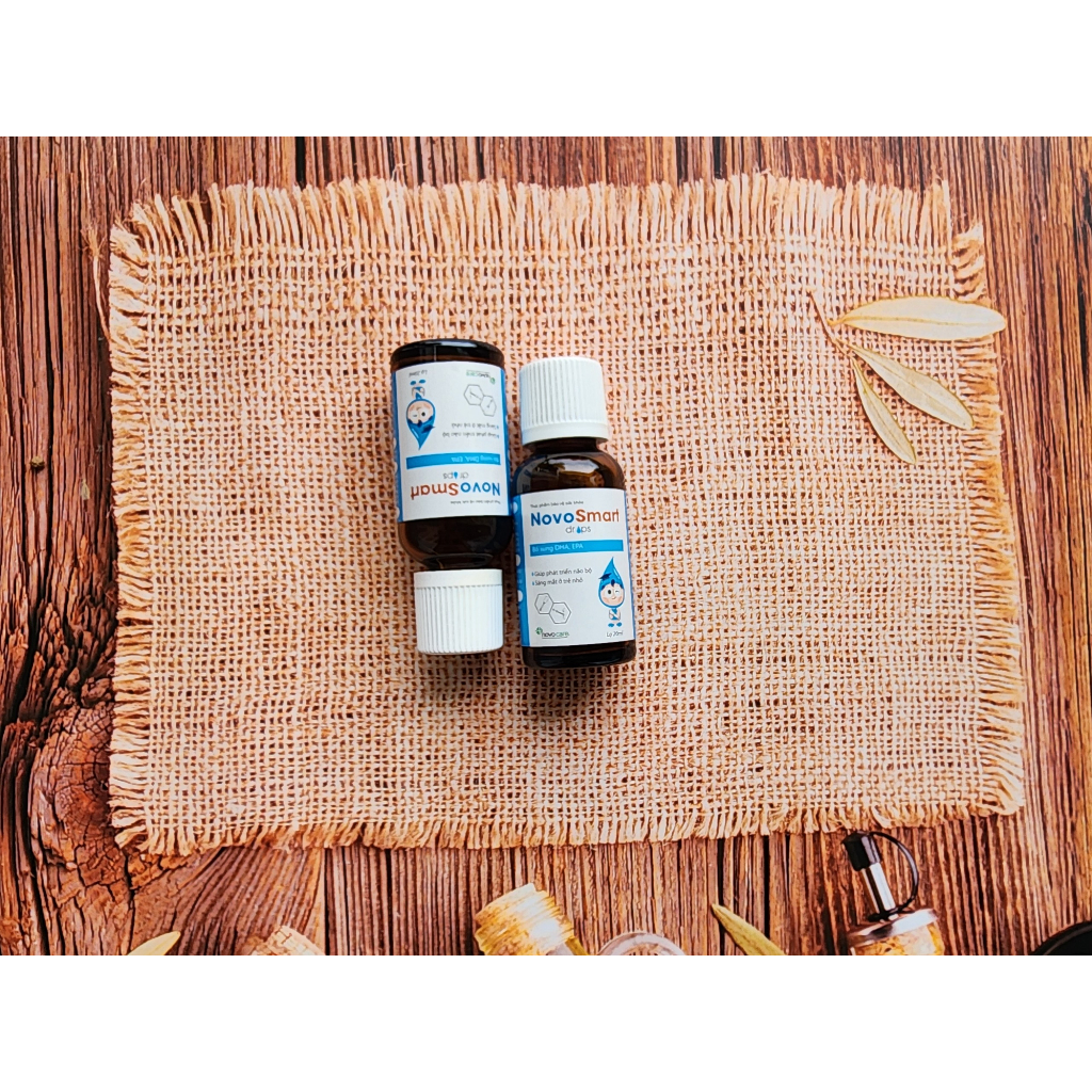 DHA, EPA Nhũ Tương Nhỏ Giọt Không Tanh, Hàm Lượng Cao - Novosmart Drop - Giúp Phát Triển Não Bộ, Tăng Khả Năng Tập Trung