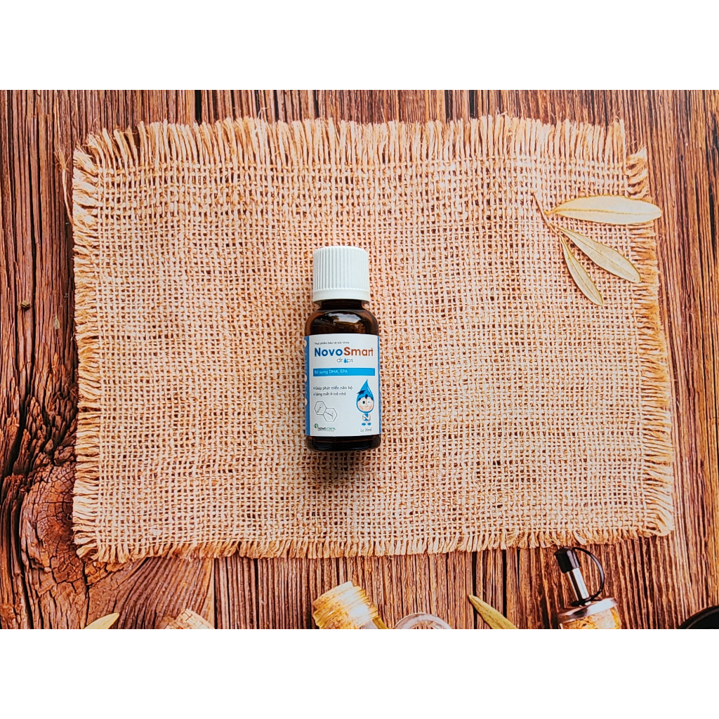 DHA, EPA Nhũ Tương Nhỏ Giọt Không Tanh, Hàm Lượng Cao - Novosmart Drop - Giúp Phát Triển Não Bộ, Tăng Khả Năng Tập Trung