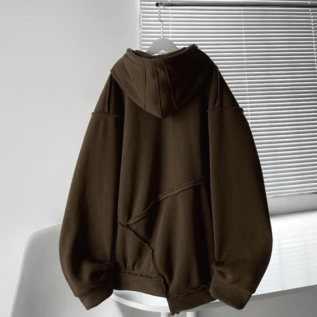Áo khoác nam nữ Hoodie nỉ trơn Basic in TAI THỎ form rộng tay bồng khóa kéo có mũ Ulzzang giá rẻ couple
