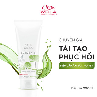  Dầu xả WELLA Elements phục hồi độ ẩm, bảo vệ và nuôi dưỡng sợi tóc cao cấp Lightweight Renewing 200ml-1000ml