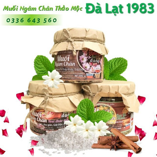 Muối thảo mộc ngâm chân đà lạt 1893- giảm đau khớp, khử mùi hôi chân, ngủ ngon