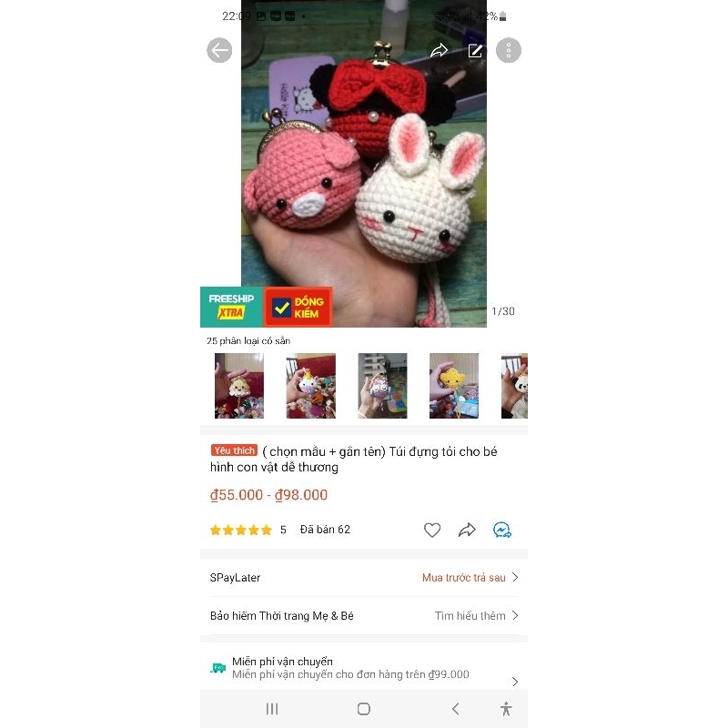 Túi đựng tỏi cho bé