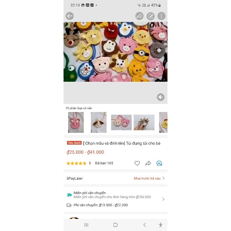 Túi đựng tỏi dễ thương cho bé