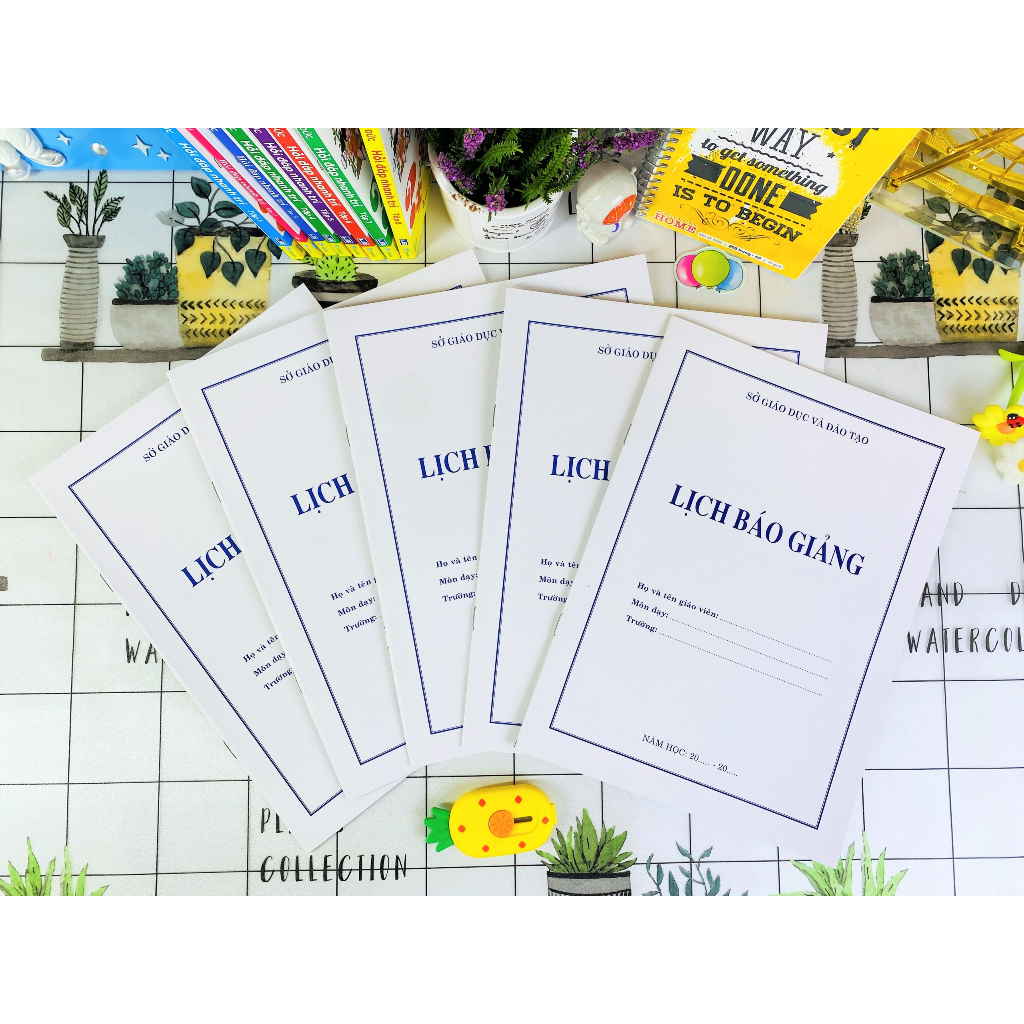 Sách ND - Combo 5 cuốn Lịch báo giảng