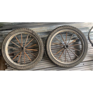 Bánh xe bò, xe cải tiến tự chế loại 14 nan lắp trục bi 6205