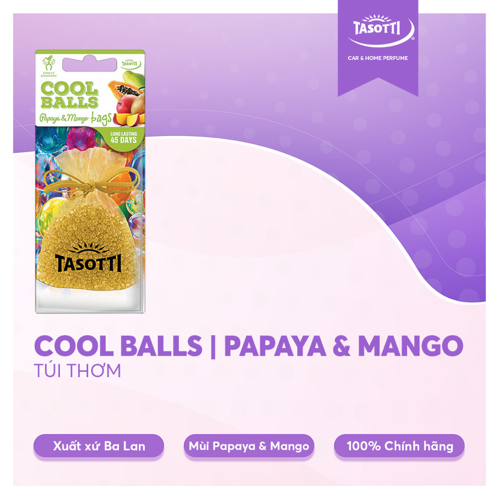 Túi Thơm Treo Xe hơi Nhập Khẩu TASOTTI COOL BALLS BAGS | BigBuy360 - bigbuy360.vn