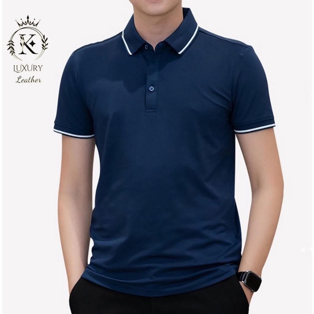 Áo Polo Nam INDOCHI Vải Cá Sấu Cotton Cao Cấp Ngắn Tay Sang Trọng Và Thanh Lịch PL022