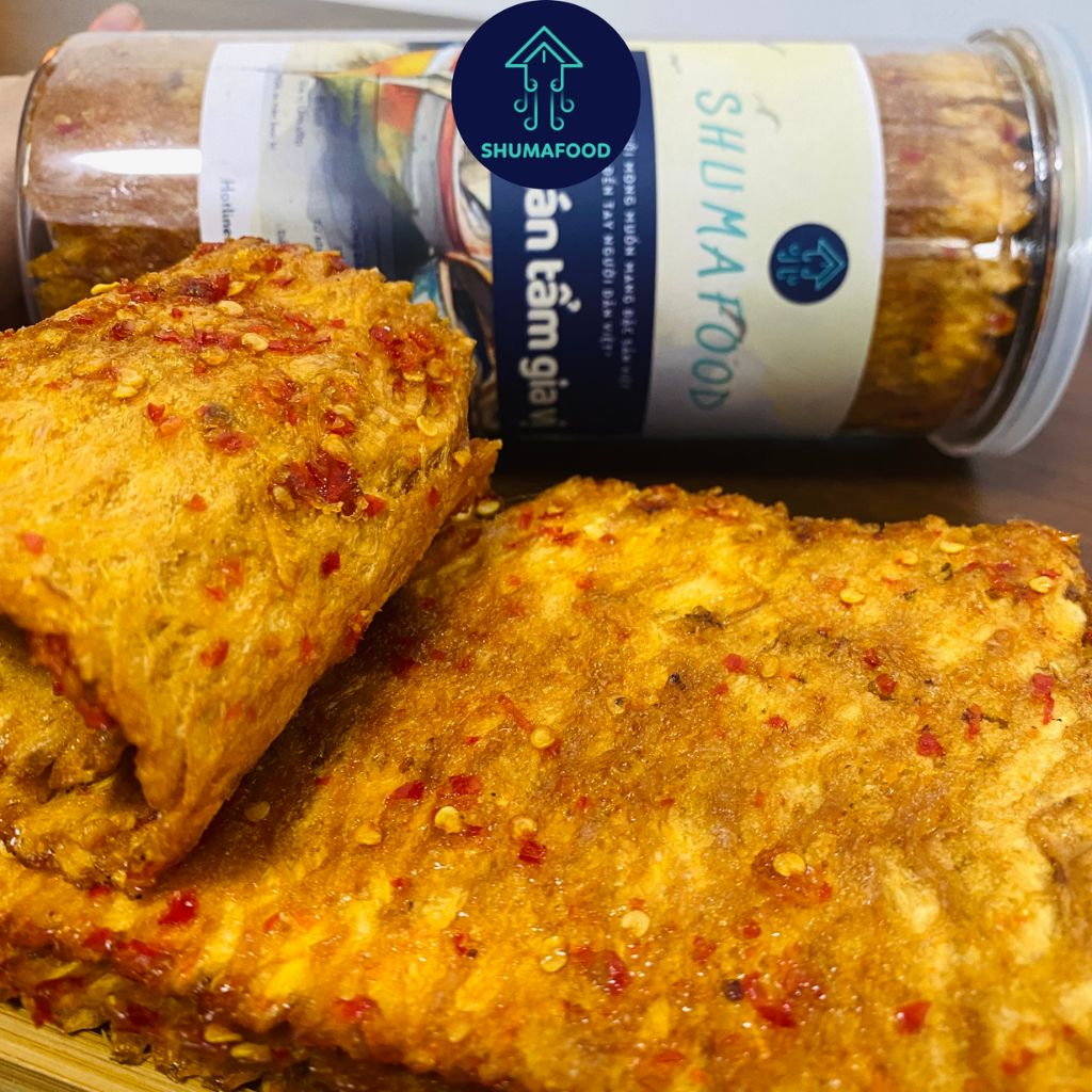 Mực cán tẩm gia vị nha trang SHUMAFOOD dày cơm dai ngon ngọt hậu