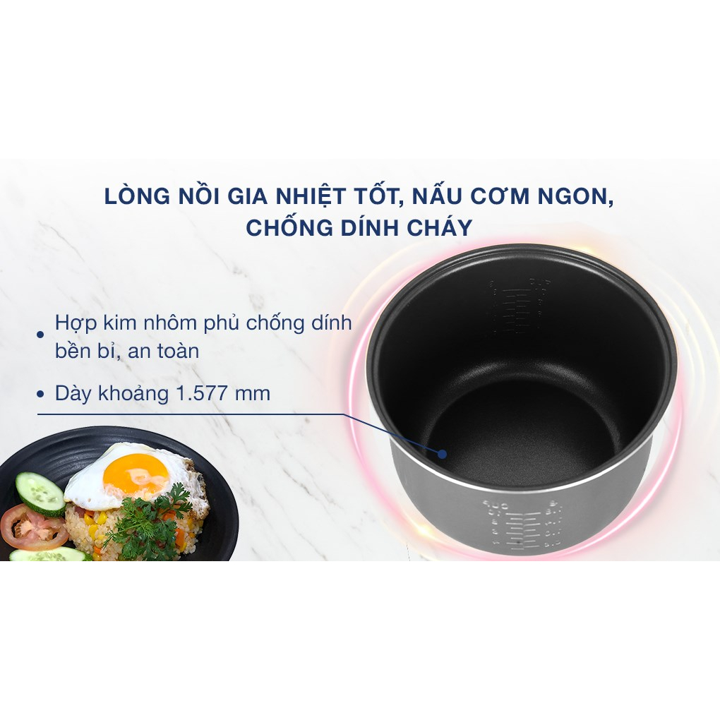 Nồi cơm nắp gài 1.8 lít Panasonic SR-MVN18 -màu ngẫu nhiên-hàng chính hãng bảo hành 12 tháng