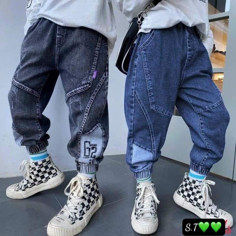 QUẦN JEANS DÀI/ QUẦN BÒ CỰC NGẦU CHO BÉ TRAI 10-45KG