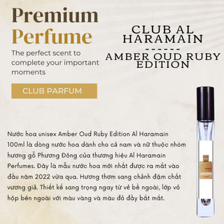 Nước hoa unisex Amber Oud Ruby Edition