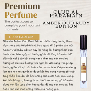 Nước hoa unisex Amber Oud Ruby Edition