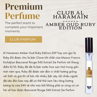 Nước hoa unisex Amber Oud Ruby Edition