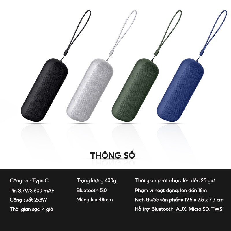 Loa Di Động Bluetooth 5.0 HAVIT M69 | Công Suất 16W | Màng Loa 48mm | Kháng Nước IPX7 | Nghe Đến 25H - CHÍNH HÃNG