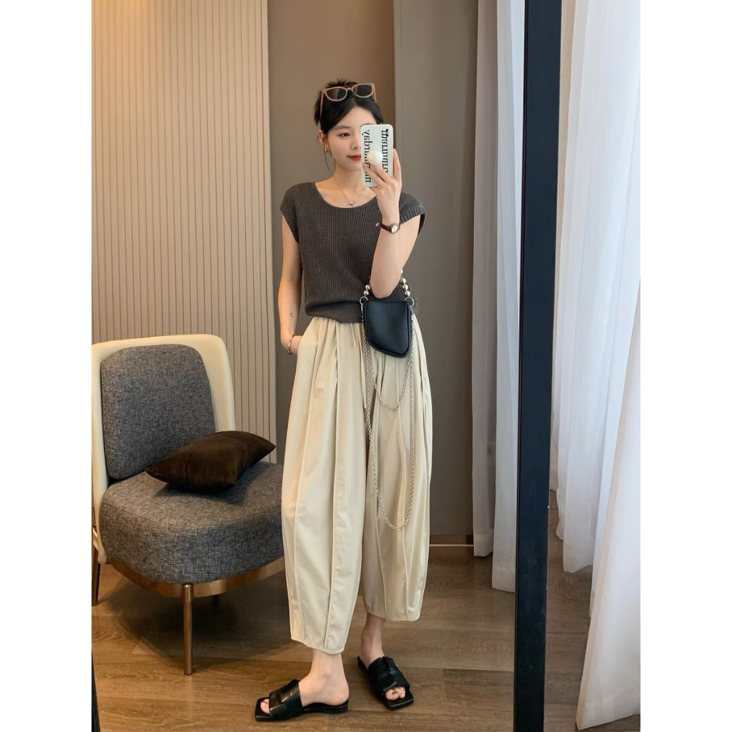 Quần baggy bom gân viền ,lưng chun chất gió dù, dáng bomber HÀNG QC cao cấp