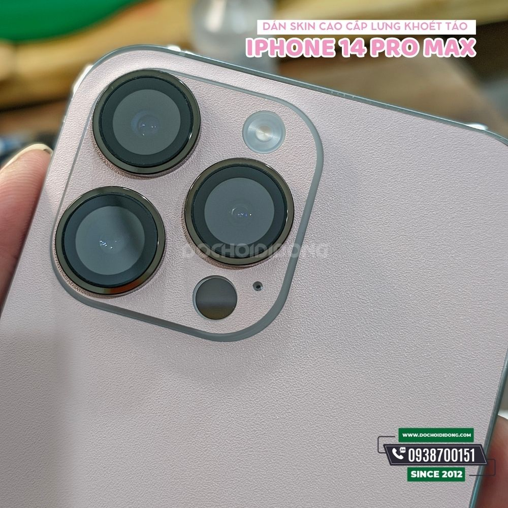 Miếng dán PPF skin cao cấp khoét táo đổi màu mặt lưng bảo vệ iPhone 14 Pro Max