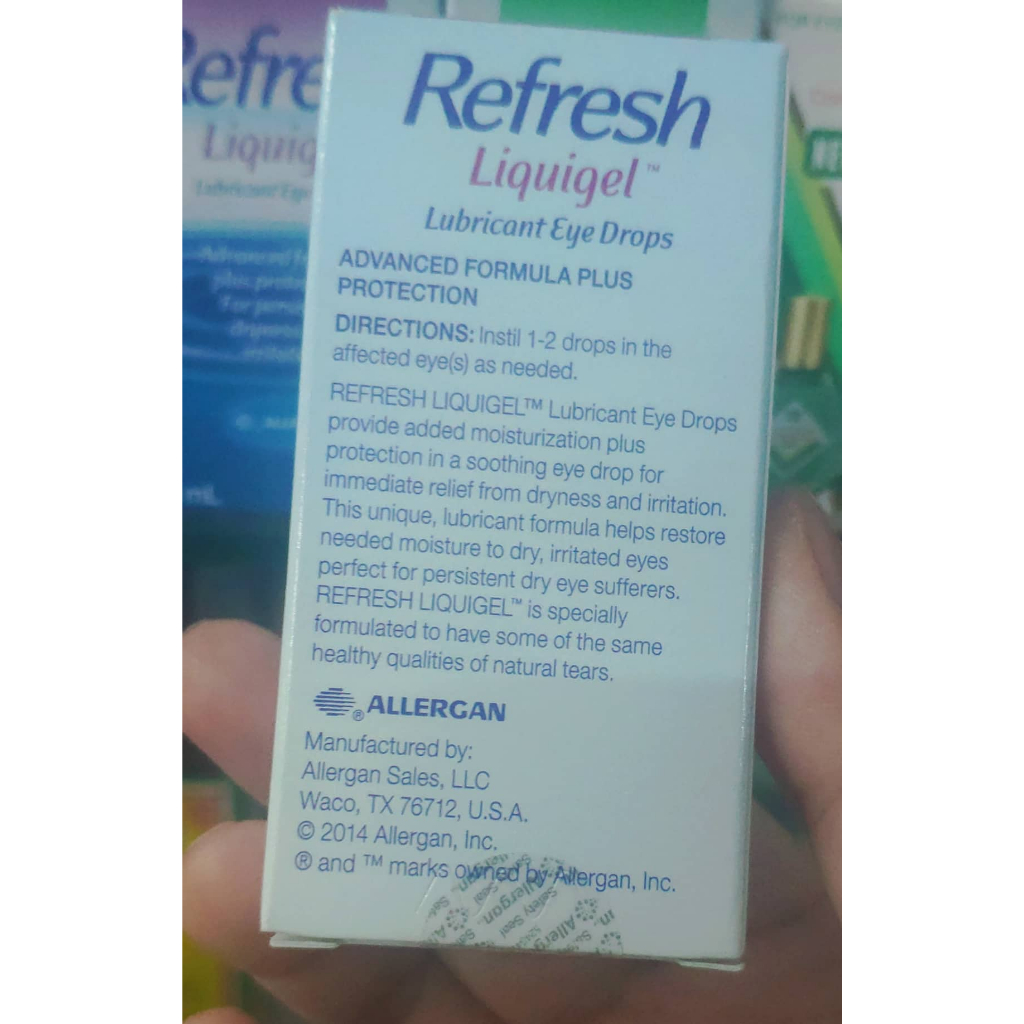 Nhỏ mắt Nước Mắt Nhân Tạo Refesh Tear Liquigel Allergan