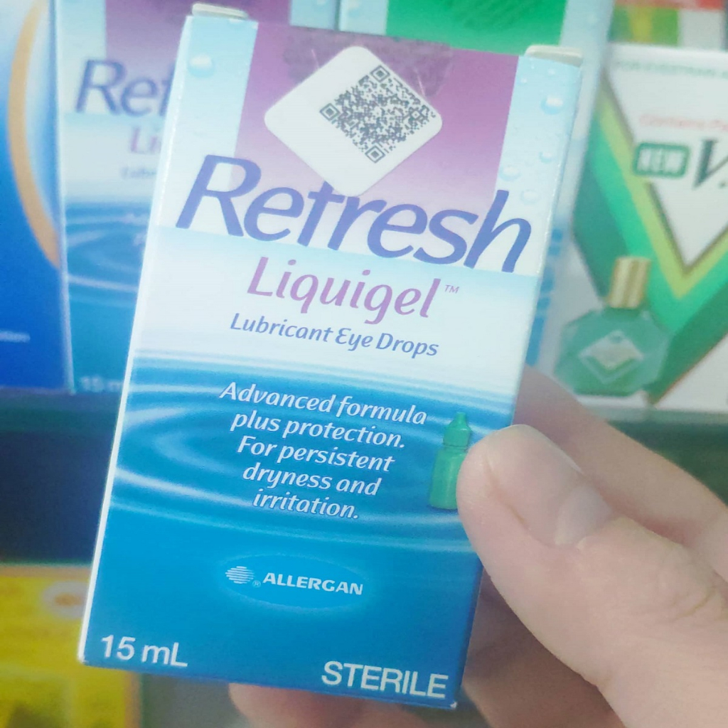 Nhỏ mắt Nước Mắt Nhân Tạo Refesh Tear Liquigel Allergan