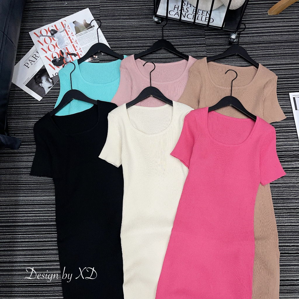 Váy len body maxi quảng châu chảnh dáng dài xẻ chân freesize