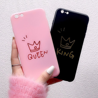 Ốp Lưng Silicon King And Queen