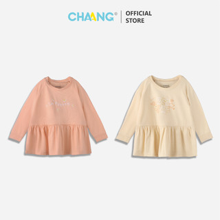 Áo dài tay babydoll Treasure bé gái Chaang