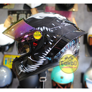 Mũ bảo hiểm fullface ROC 03 (2 kính) tem VENOM
